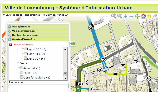 Ville de Luxembourg - Système d'Information Urbain